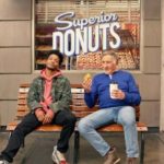 Window graphic on "Superior Donuts".