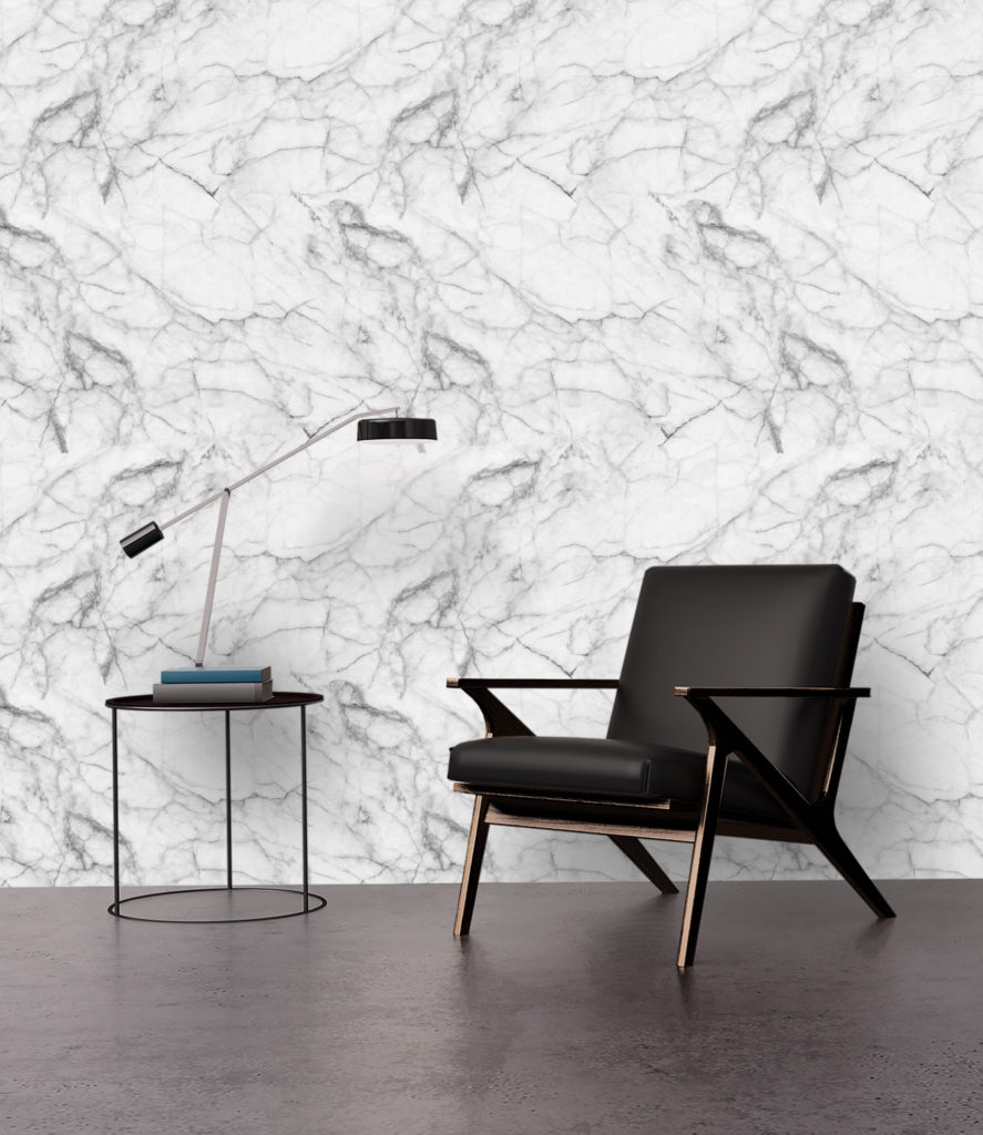 Faux Marble Wallcovering.  We design and print all of our wallpapers!